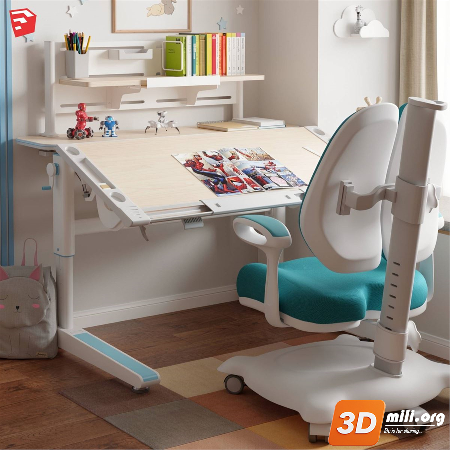 Kid's table and chairs Skp Files 